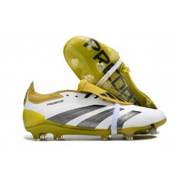 Adidas Predator Accuracy FG Football Boots & Shoes Black White Olive 