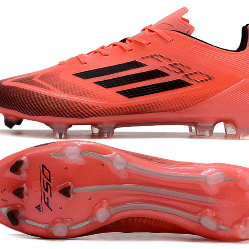 Adidas F50 ELITE Firm Ground Men Black Red Football Shoes