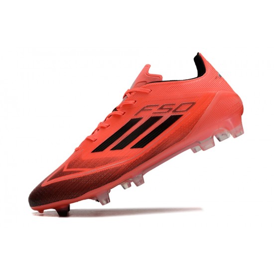 Adidas F50 ELITE Firm Ground Men Black Red Football Shoes
