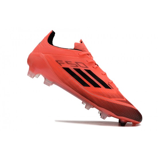 Adidas F50 ELITE Firm Ground Men Black Red Football Shoes