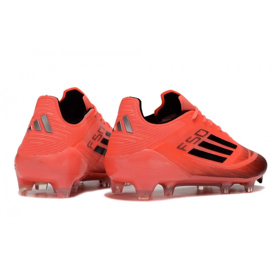 Adidas F50 ELITE Firm Ground Men Black Red Football Shoes