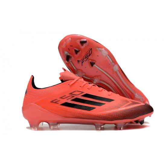 Adidas F50 ELITE Firm Ground Men Black Red Football Shoes