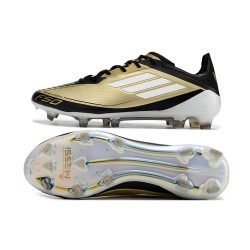 Adidas F50 ELITE Firm Ground Men Gold Black Football Shoes