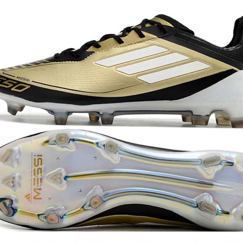 Adidas F50 ELITE Firm Ground Men Gold Black Football Shoes
