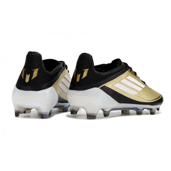 Adidas F50 ELITE Firm Ground Men Gold Black Football Shoes