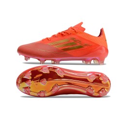 Adidas F50 ELITE Firm Ground Men Orange and Gold Football Shoes