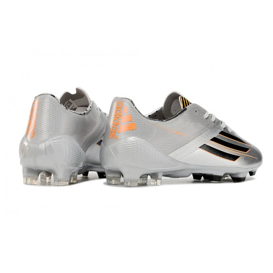 Adidas F50 ELITE Firm Ground Silver and Black Football Shoes