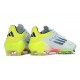 Adidas F50 ELITE Firm Ground White Chartreuse Football Shoes