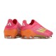 Adidas F50 Elite Laceless Firm Ground Pink Orange Football Shoes