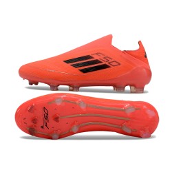 Adidas F50 Elite Laceless Firm Ground Men Shoelace Orange Football Shoes
