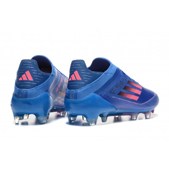 Adidas F50 Firm Ground Low cut Men Blue Football Shoes