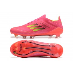 Adidas F50 Firm Ground Low cut Men Pink Red Football Shoes