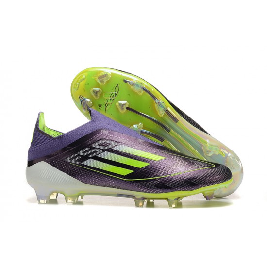 Adidas F50 Firm Ground Men Purple Black Football Shoes