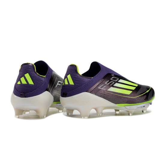 Adidas F50 Firm Ground Unisex Purple and Black Football Shoes