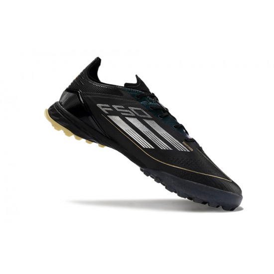 Adidas F50 PRO Turf Black Gold Football Shoes