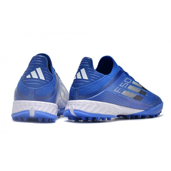 Adidas F50 PRO Turf Blue Gray Football Shoes