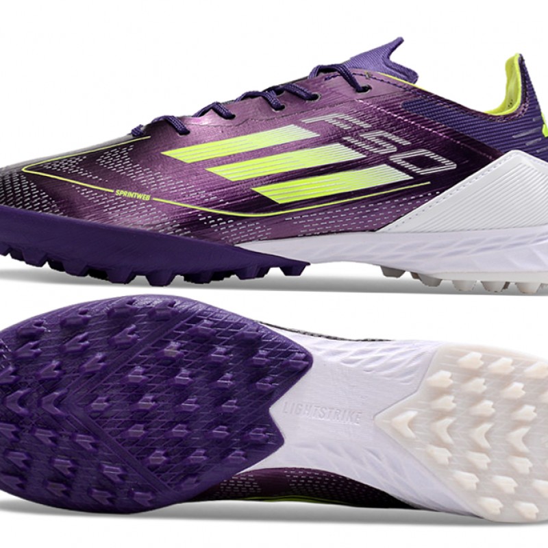 Adidas F50 PRO Turf Men Purple White Football Shoes