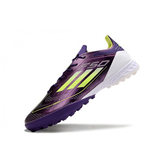 Adidas F50 PRO Turf Men Purple White Football Shoes