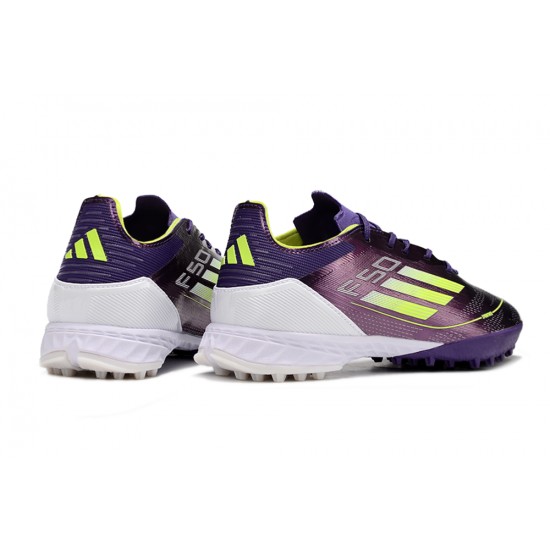 Adidas F50 PRO Turf Men Purple White Football Shoes