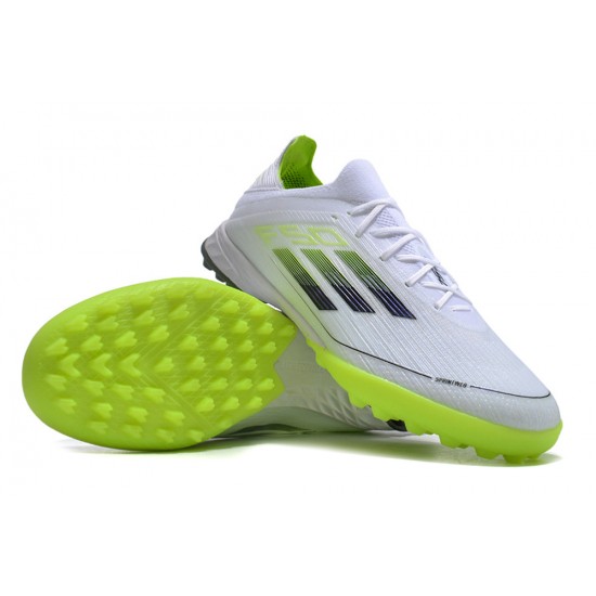 Adidas F50 PRO Turf White Green Football Shoes