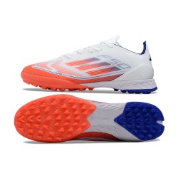 Adidas F50 PRO Turf Men White Orange Football Shoes