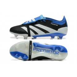 Adidas Predator Accuracy Firm Ground Black and Blue Football Shoes