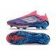 Unisex Adidas F50 Firm Ground Pink Blue shoelace Football Shoes
