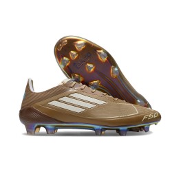 Adidas F50 Elite Firm Ground Men Brown Blue Football Shoes