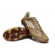 Adidas F50 Elite Firm Ground Men Brown Blue Football Shoes