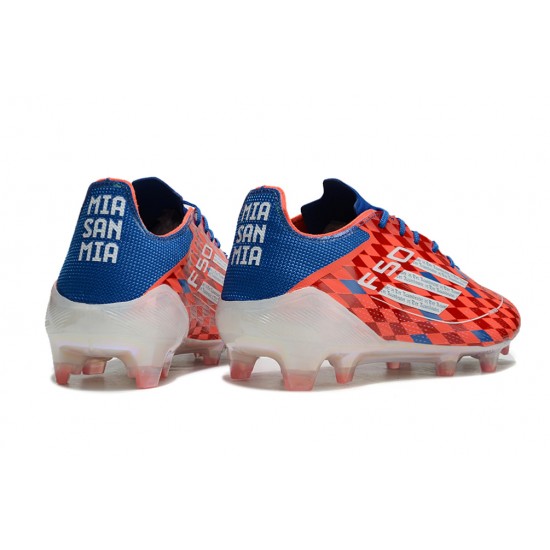 Adidas F50 Elite Firm Ground Men Red Blue Football Shoes