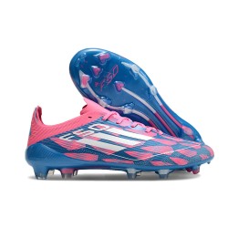 Adidas F50 Elite Firm Ground Unisex Blue Pink Football Shoes