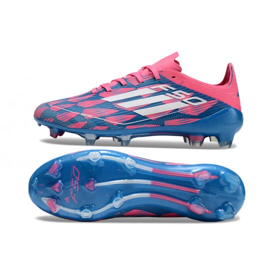 Adidas F50 Elite Firm Ground Unisex Blue Pink Football Shoes