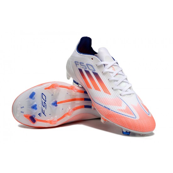 Adidas F50 Elite Firm Ground Unisex Orange White Football Shoes