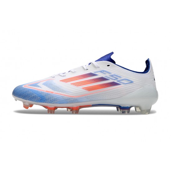 Adidas F50 Elite Firm Ground Unisex White Blue Football Shoes