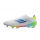 Adidas F50 Elite Laceless Firm Ground Multi White Football Shoes