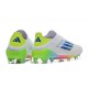 Adidas F50 Elite Laceless Firm Ground Multi White Football Shoes