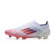 Adidas F50 Firm Ground Men White Red Football Shoes