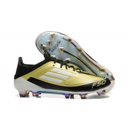 Adidas F50 Firm Ground Men Yellow Black Football Shoes