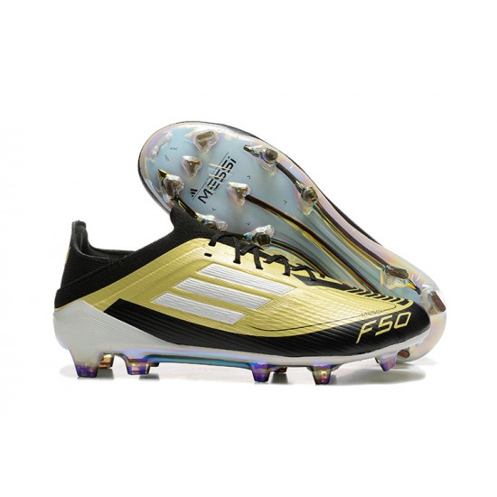 Adidas F50 Firm Ground Men Yellow Black Football Shoes