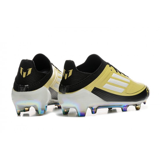Adidas F50 Firm Ground Men Yellow Black Football Shoes