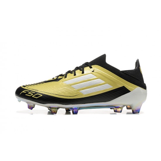 Adidas F50 Firm Ground Men Yellow Black Football Shoes