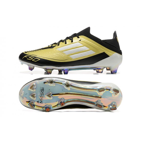 Adidas F50 Firm Ground Men Yellow Black Football Shoes