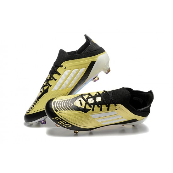 Adidas F50 Firm Ground Men Yellow Black Football Shoes
