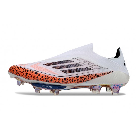 Adidas F50 Firm Ground Unisex Orange White Football Shoes