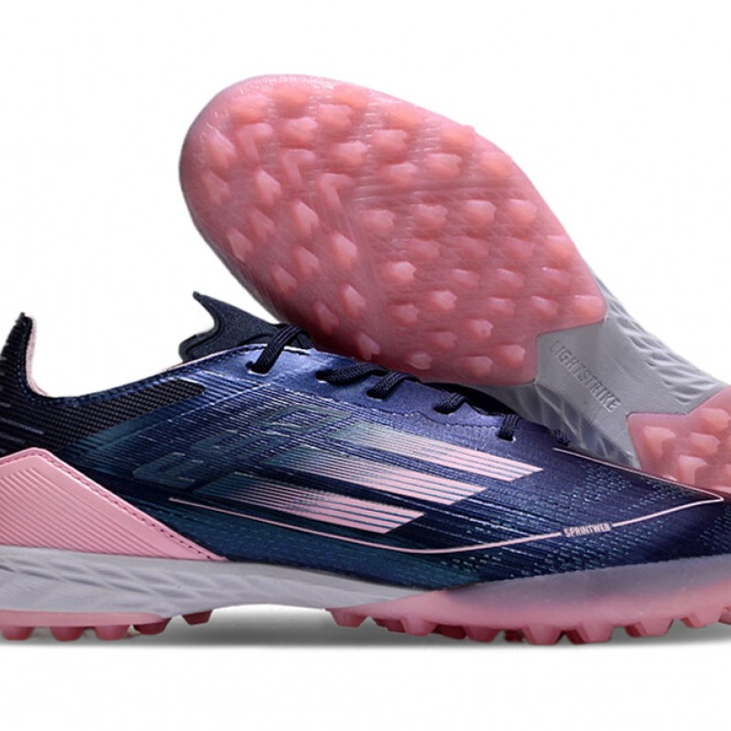 Adidas F50 PRO Turf Men Blue Pink Football Shoes
