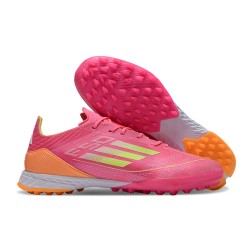 Adidas F50 PRO Turf Men Pink Orange Football Shoes