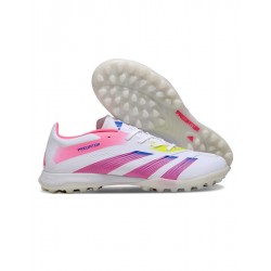 Adidas Predator 24 Elite Turf Boots Unisex White Pink Football Shoes