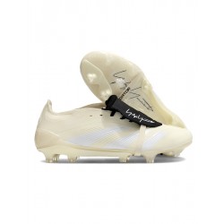Adidas Predator Accuracy Firm Ground Boots Men Beige Black Football Shoes