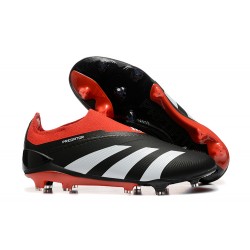 Adidas Predator Accuracy Firm Ground Boots Men Black Red Football Shoes