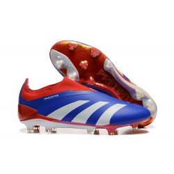 Adidas Predator Accuracy Firm Ground Boots Men Blue Red Football Shoes